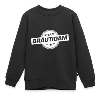 Équipe Marié Fête de mariage Mariage - Sweat Premium enfant bio - noir - Devant - AI Model Kid Female (0cm)