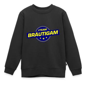 Équipe Marié Fête de mariage Mariage - Sweat Premium enfant bio - noir - Devant - AI Model Kid Female (0cm)