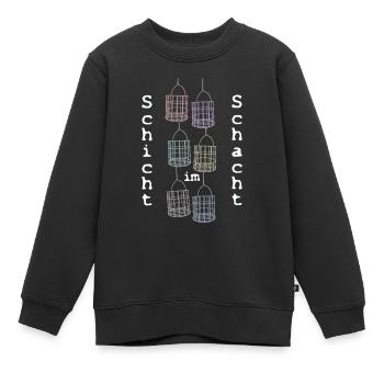 Schicht im Schacht (Kauenkorb) - Kinder Premium Organic Sweatshirt - Schwarz - Vorne - AI Model Kid Female (0cm)