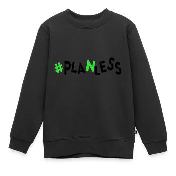 heute keine Idee kein Plan Ahnungslos planlos - Kinder Premium Organic Sweatshirt - Schwarz - Vorne - AI Model Kid Female (0cm)