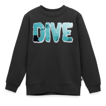 Tauchen Taucher - Kinder Premium Organic Sweatshirt - Schwarz - Vorne - AI Model Kid Female (0cm)