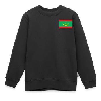 Drapeau de la Mauritanie - Sweat Premium enfant bio - noir - Devant - AI Model Kid Female (0cm)