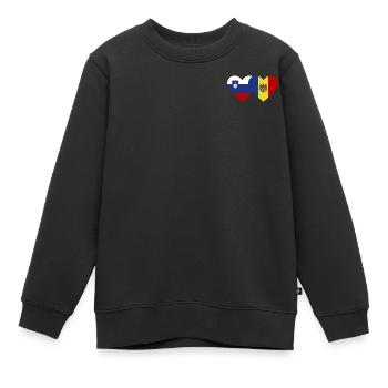 Slovénie Slovénie - Sweat Premium enfant bio - noir - Devant - AI Model Kid Female (0cm)