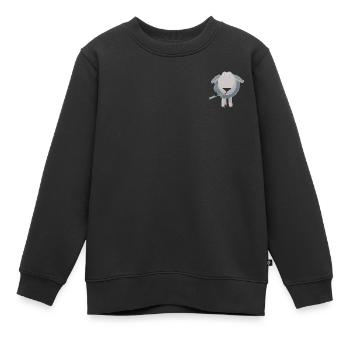 Noah The Sheep - Kids Premium Organic Sweatshirt - black - Front - AI Model Kid Female (0cm)