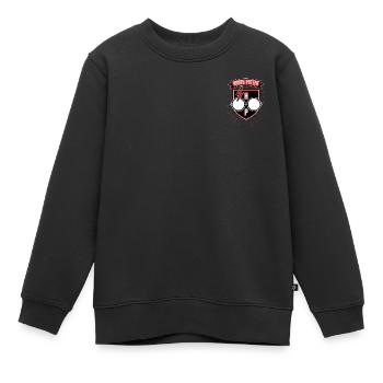Harry Potter Éclair, Lunettes Et Initiales - Sweat Premium enfant bio - noir - Devant - AI Model Kid Female (0cm)