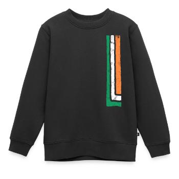 Irlande - Sweat Premium enfant bio - noir - Devant - AI Model Kid Female (0cm)