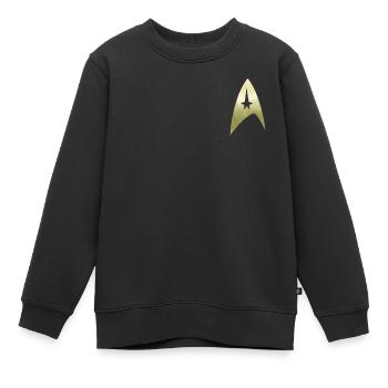 Star Trek The Original Series Besatzung Logo - Kinder Premium Organic Sweatshirt - Schwarz - Vorne - AI Model Kid Female (0cm)