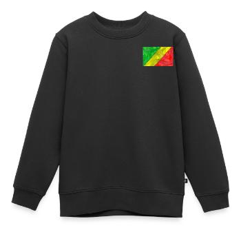 Congo Collection 'par nikkkooo - Sweat Premium enfant bio - noir - Devant - AI Model Kid Female (0cm)