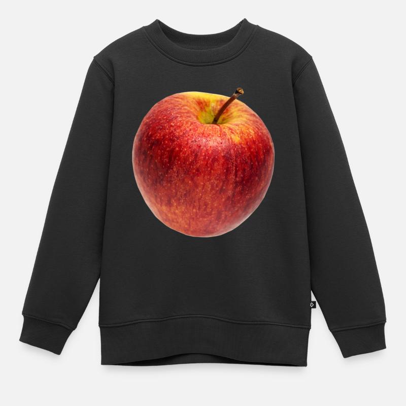 Apple - Kids Premium Organic Sweatshirt - black