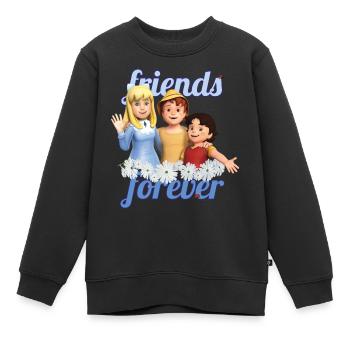 Heidi Friends Forever - Kinder Premium Organic Sweatshirt - Schwarz - Vorne - AI Model Kid Female (0cm)