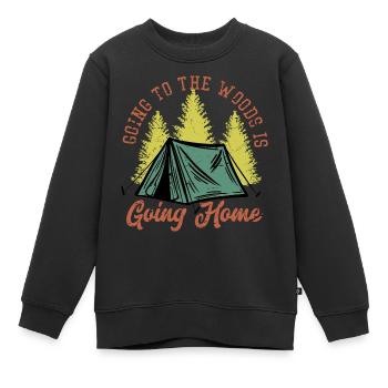Wälder - Kinder Premium Organic Sweatshirt - Schwarz - Vorne - AI Model Kid Female (0cm)