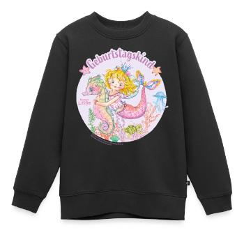 Prinzessin Lillifee Geburtstagskind Meerjungfrau - Kinder Premium Organic Sweatshirt - Schwarz - Vorne - AI Model Kid Female (0cm)