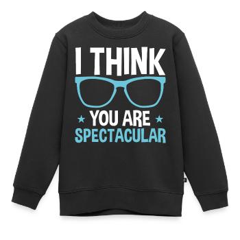 Optometry Optician Vision Spectacular Optic - Kinder Premium Organic Sweatshirt - Schwarz - Vorne - AI Model Kid Female (0cm)