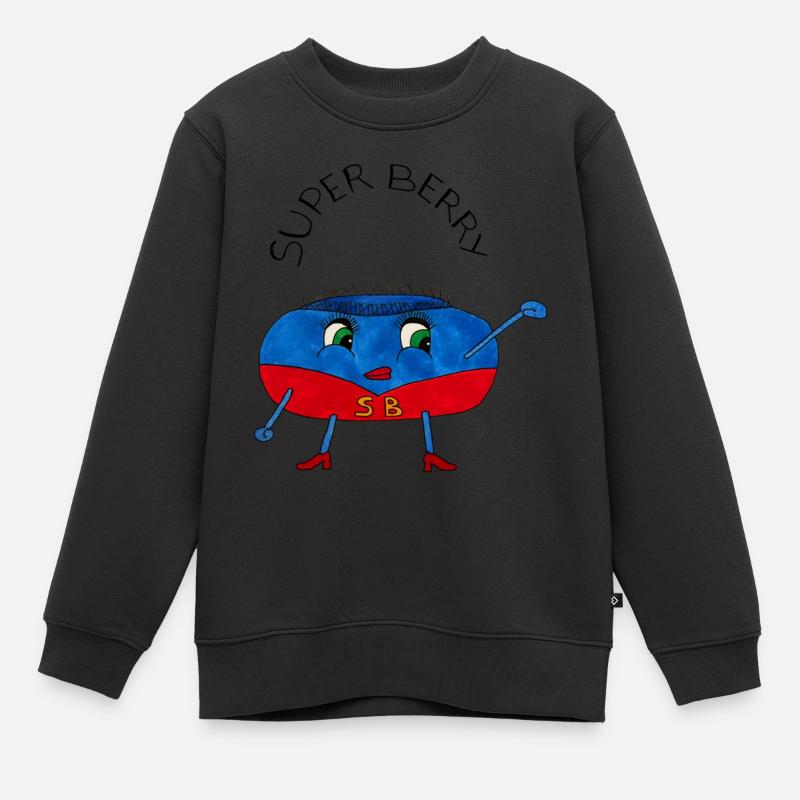SuperBerry - Sweat Premium enfant bio - noir