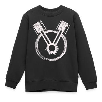 Atelier - Tournevis Tournevis Amateur - Sweat Premium enfant bio - noir - Devant - AI Model Kid Female (0cm)