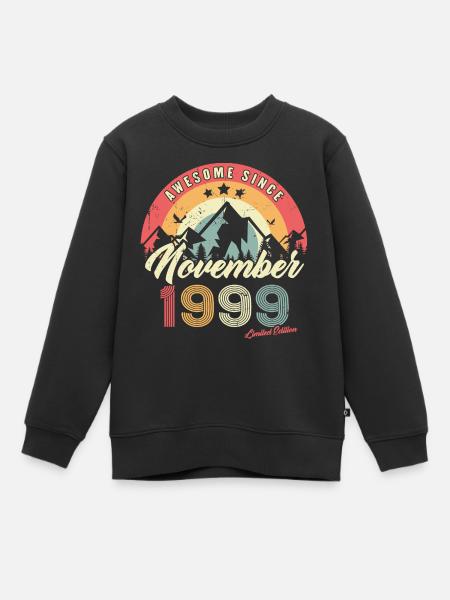 Cadeau D'anniversaire En Novembre 1999 Vintage - Sweat Premium enfant bio - noir