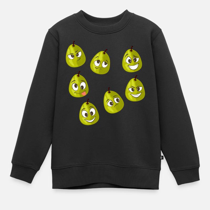 Echte Guave - Kinder Premium Organic Sweatshirt - Schwarz