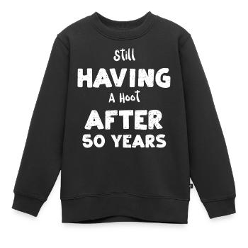 Toujours aussi foutu après 50 ans - Sweat Premium enfant bio - noir - Devant - AI Model Kid Female (0cm)
