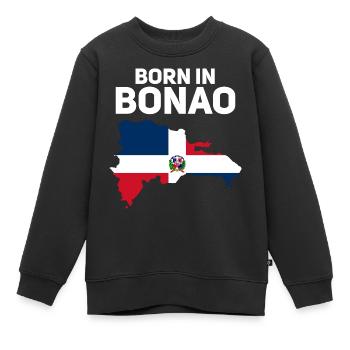 Dominikanische Republik - Kinder Premium Organic Sweatshirt - Schwarz - Vorne - AI Model Kid Female (0cm)