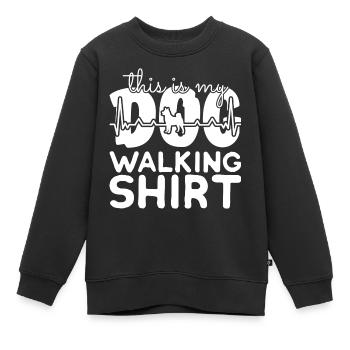 Hund Haustier - Kinder Premium Organic Sweatshirt - Schwarz - Vorne - AI Model Kid Female (0cm)
