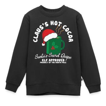 Cadeaux de Noël Noël - Sweat Premium enfant bio - noir - Devant - AI Model Kid Female (0cm)