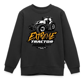Traktor - Schlepper - Landwirt - Bauer - Kinder Premium Organic Sweatshirt - Schwarz - Vorne - AI Model Kid Female (0cm)
