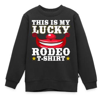Cowboy - Kinder Premium Organic Sweatshirt - Schwarz - Vorne - AI Model Kid Female (0cm)