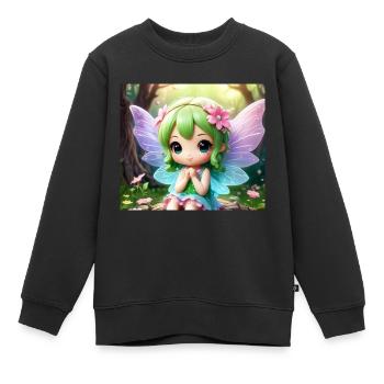 Fée by H - Sweat Premium enfant bio - noir - Devant - AI Model Kid Female (0cm)