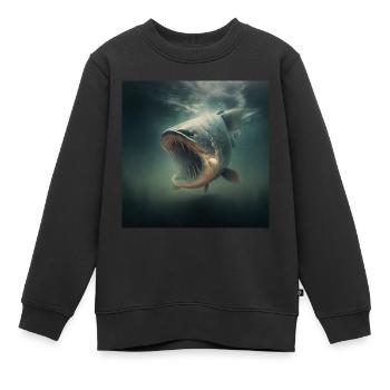 Wels Warrior - Kinder Premium Organic Sweatshirt - Schwarz - Vorne - AI Model Kid Female (0cm)