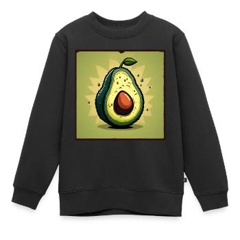 Avocado - Kinder Premium Organic Sweatshirt - Schwarz - Vorne - AI Model Kid Female (0cm)