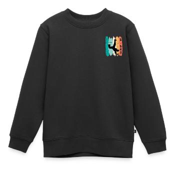B-Boy Breakdancer Street Art Urban Danse Hip Hop - Sweat Premium enfant bio - noir - Devant - AI Model Kid Female (0cm)