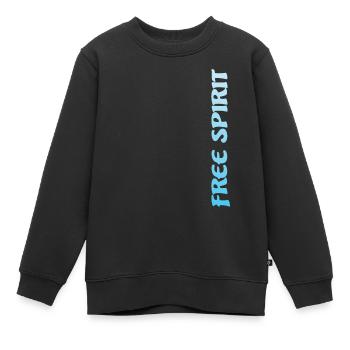 Free Spirit - Kinder Premium Organic Sweatshirt - Schwarz - Vorne - AI Model Kid Female (0cm)