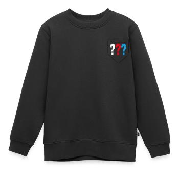 Die Drei ??? Kids Logo Tasche - Kinder Premium Organic Sweatshirt - Schwarz - Vorne - AI Model Kid Female (0cm)