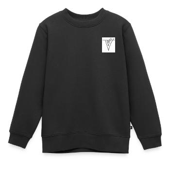 Design de la marque Federicus - Sweat Premium enfant bio - noir - Devant - AI Model Kid Female (0cm)
