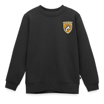 Harry Potter Hufflepuff kleines Logo - Kinder Premium Organic Sweatshirt - Schwarz - Vorne - AI Model Kid Female (0cm)