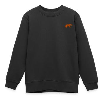 Ours - Tangram - Sweat Premium enfant bio - noir - Devant - AI Model Kid Female (0cm)