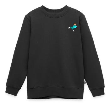 Patineurs - Tangram - Sweat Premium enfant bio - noir - Devant - AI Model Kid Female (0cm)
