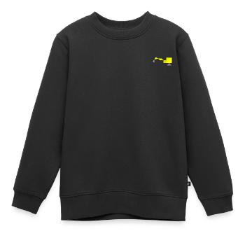 Pelles - Tangram - Sweat Premium enfant bio - noir - Devant - AI Model Kid Female (0cm)