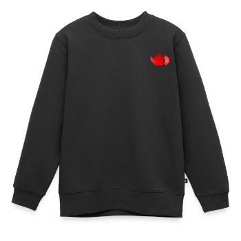 Teekanne - Tangram - Kinder Premium Organic Sweatshirt - Schwarz - Vorne - AI Model Kid Female (0cm)