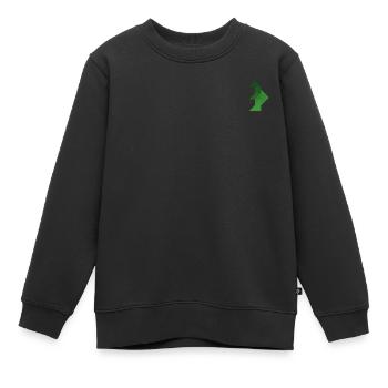 Dinosaures - Tangram - Sweat Premium enfant bio - noir - Devant - AI Model Kid Female (0cm)