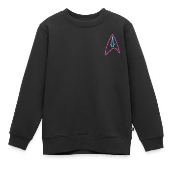 Star Trek Discovery Neon Abzeichen - Kinder Premium Organic Sweatshirt - Schwarz - Vorne - AI Model Kid Female (0cm)