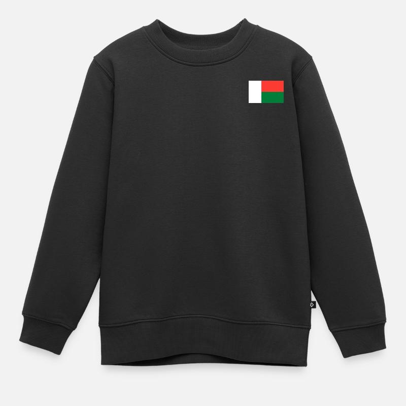 Drapeau de Madagascar - Sweat Premium enfant bio - noir