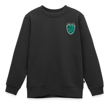 Harry Potter Slytherin Logo small - Kids Premium Organic Sweatshirt - black - Front - AI Model Kid Female (0cm)