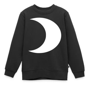halbmond - Kinder Premium Organic Sweatshirt - Schwarz - Vorne - AI Model Kid Female (0cm)