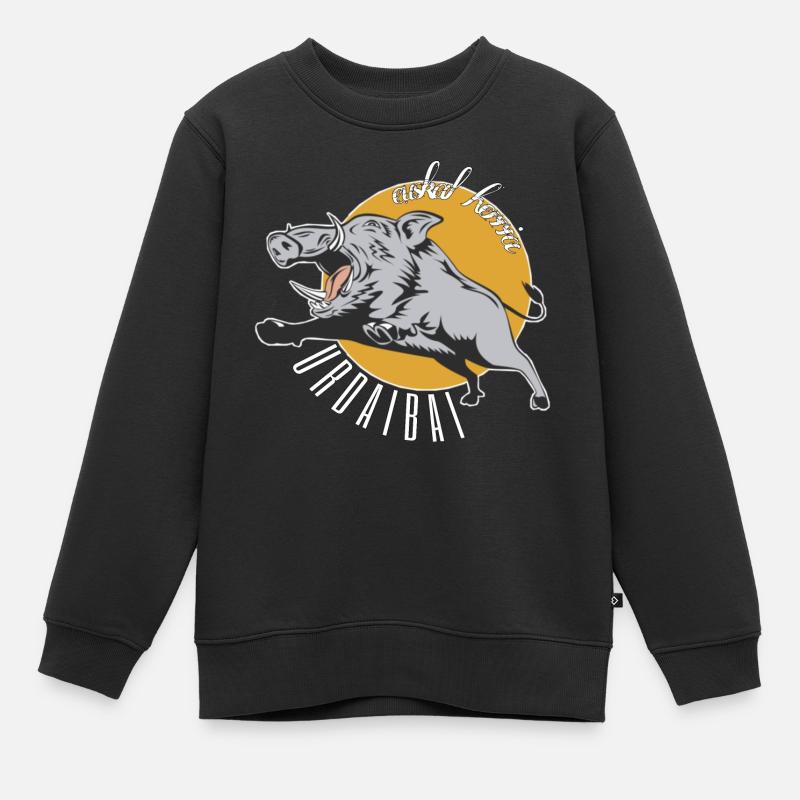 urdaibai - Sweat Premium enfant bio - noir