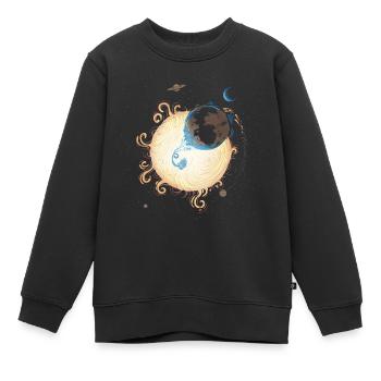 Gravité - Sweat Premium enfant bio - noir - Devant - AI Model Kid Female (0cm)