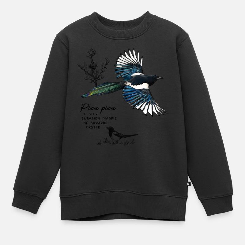 Pie - Sweat Premium enfant bio - noir