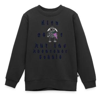 Auf ins Abenteuer Schule - Kinder Premium Organic Sweatshirt - Schwarz - Vorne - AI Model Kid Female (0cm)
