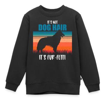Tervuren belge - Sweat Premium enfant bio - noir - Devant - AI Model Kid Female (0cm)
