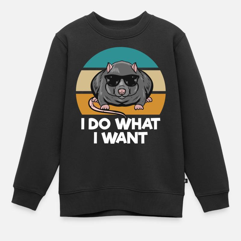 Rat - Sweat Premium enfant bio - noir